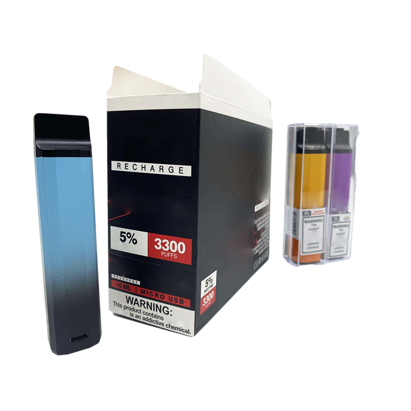 

New Edge 3300puff Disposable Device with Recharge 800mAh Battery 10ml Pod Cartrige Edge Vape 3300 Puff