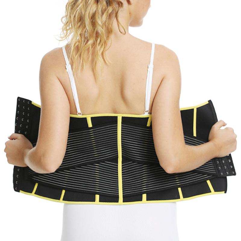

Waist Support Slimming Sheath Belly Reducing Shaper Workout Trimmer Belt Corset For Body Trainer Sweat Shapewear, As pic