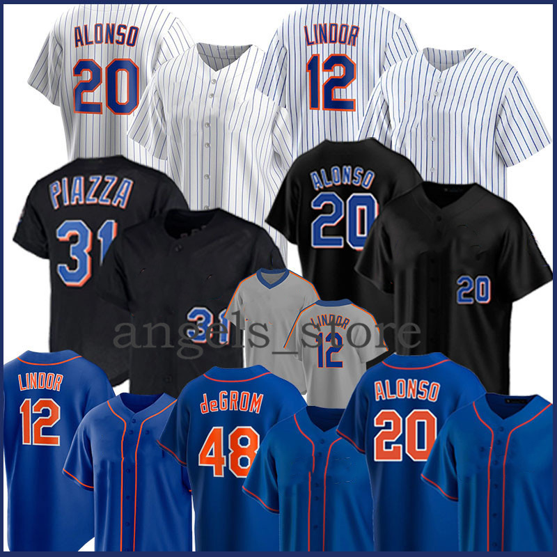 

Francisco 12 Lindor Baseball Jersey Pete 20 Alonso Darryl 18 Strawberry Mike 31 Piazza Jacob 48 deGrom Noah 34 Syndergaard Michael Conforto, Jersey(daduhui)-fugu