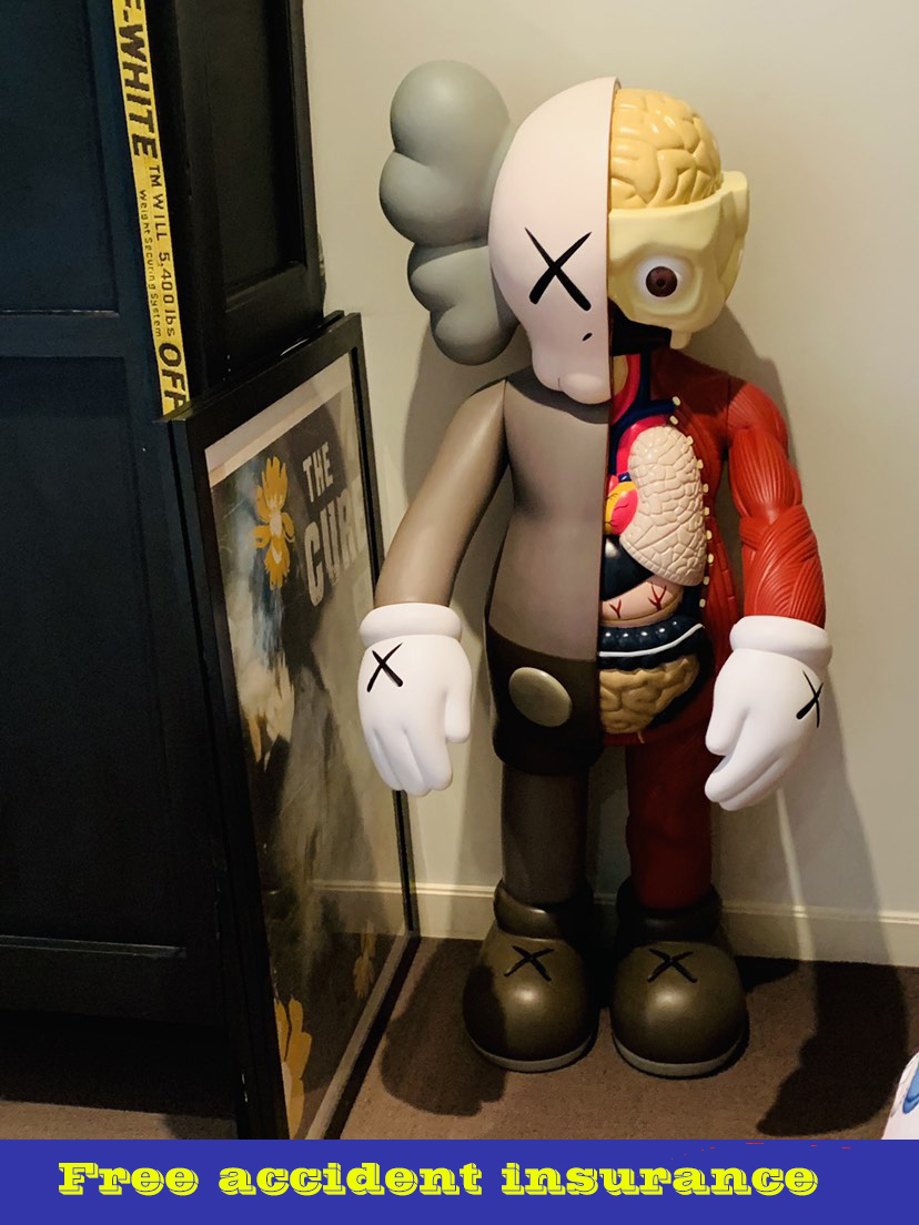 

1.3m 4FT half Dissected KAW anatomy Large action figure doll Exquisite workmanship Joints can move Vinyl material fast shipping, Silver