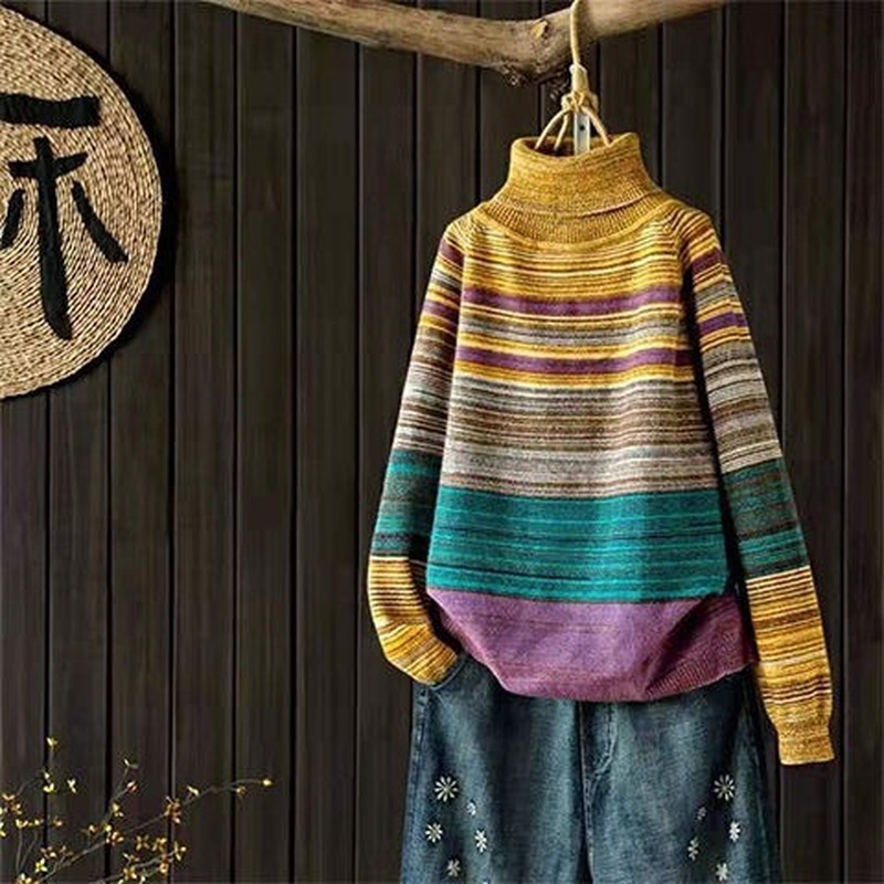 

2021 New Outono Camisola Feminina Casual Fino Turlt-pescoo Bottoming Suteres Cor Slida Inverno Bsico Tops Seagem Manga Longa Pulver Qjr9, Yellow