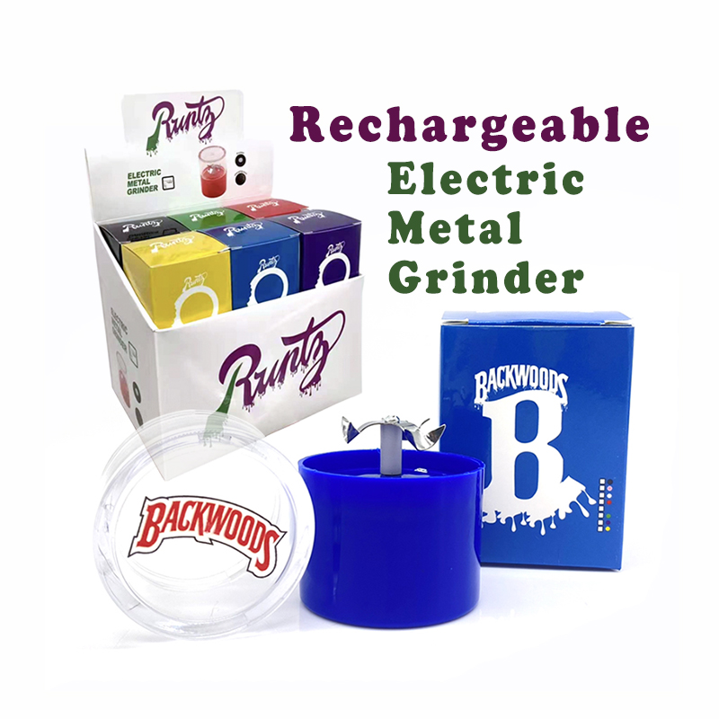 

Rechargeable Electric Metal Grinder In Stock Smoking Accessories Tobacco Herb Grinders Mix Color Plastic Cover Crusher Free Ship