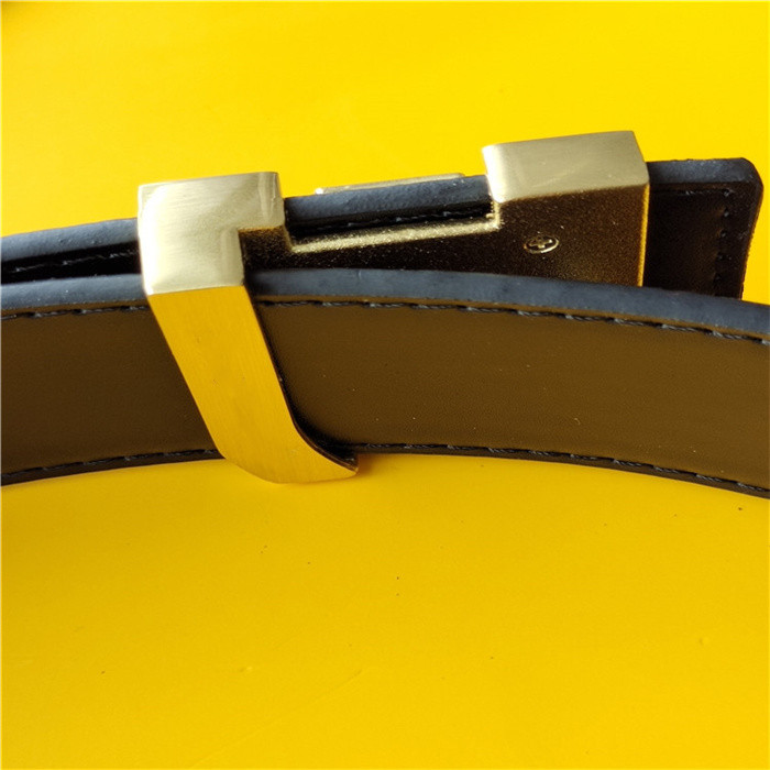 

With box 9Color 2021 Belts Fashion Stripe Pattern jeans gold Buckle Men Designer European Style High Quality Real Leather Women L Black Belt cintura 90-125CM, Picture color