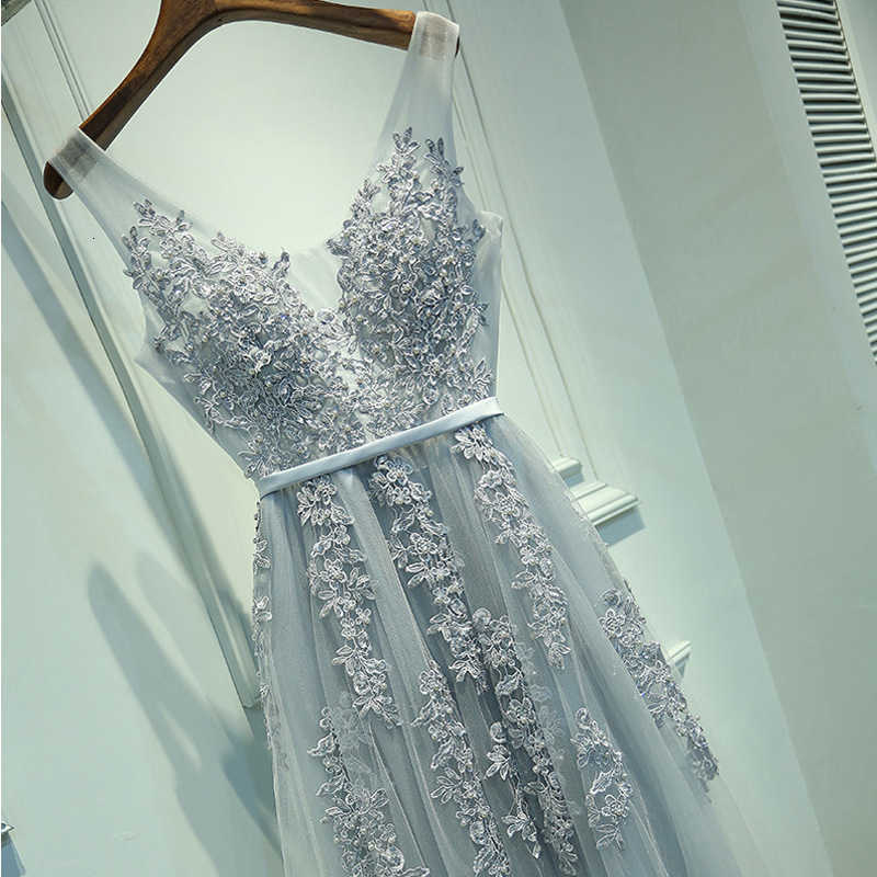 Luxury Party Evening Dress 2021 Double Shoulder Deep v Long Style Prided Over the Korean Version of Thin Toast Cloth and Bride's Wedding Eve-image-735019043