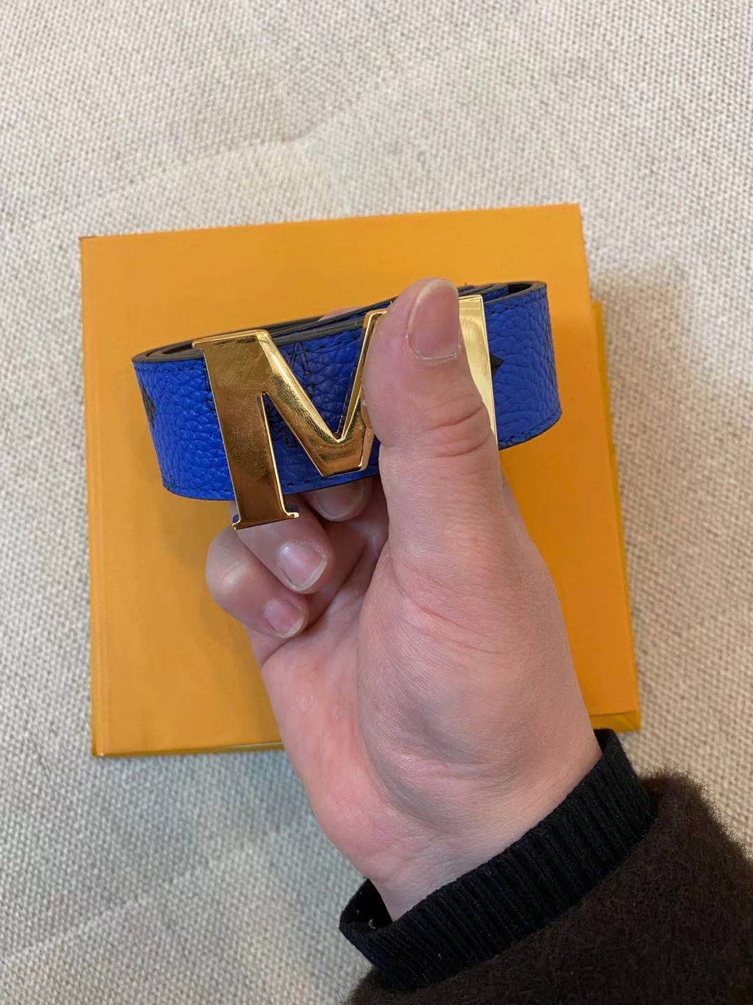 

wholesale belt for men and women belts 3.5cm big buckle top fashion leather top belts, Gold
