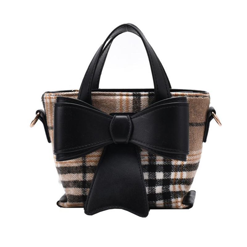 

Brand Designer Mini Crossbody Bags for Women 2021 New Luxury Handbag Tote Sholder Bag Stripe Bow Casual Girl Purses and Handbags, Black