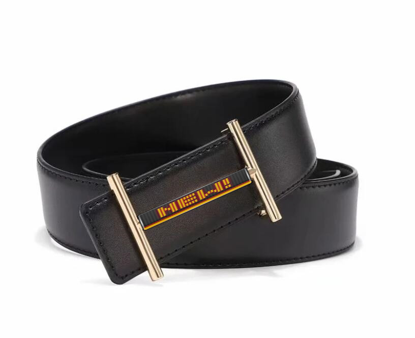

2021 new merchandise men really belt business fashion men belt free delivery, Black;brown