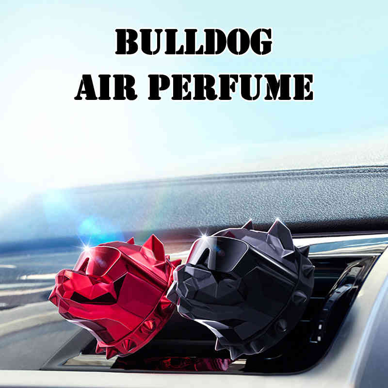 

2PCS Creative Bulldog Air Freshener Cool Box Refill Good Smell Car Fragrance Perfume Scent Ornament Diffuser