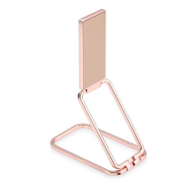 

Cell Phone Mounts & Holders Zeallion Double Ring Folding Mobile Holder Stand Metal Foldable Desk For Smartphone, Black