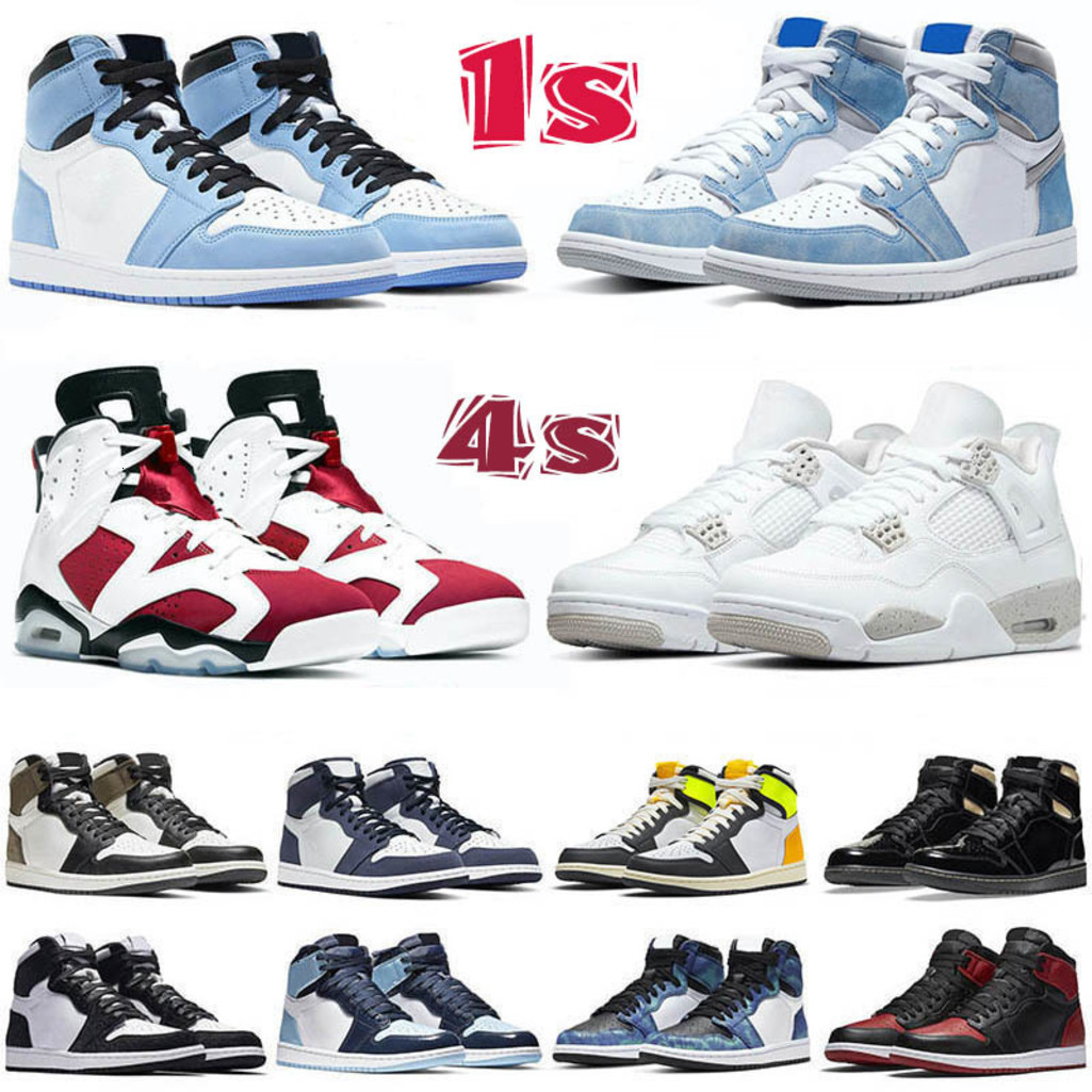 

Men Basketball Shoes sneakers 1s University Blue Silver Toe 4s Fire Red 5 6s Carmine 25th Anniversary 11s Raging Bull women trainer 8TYM