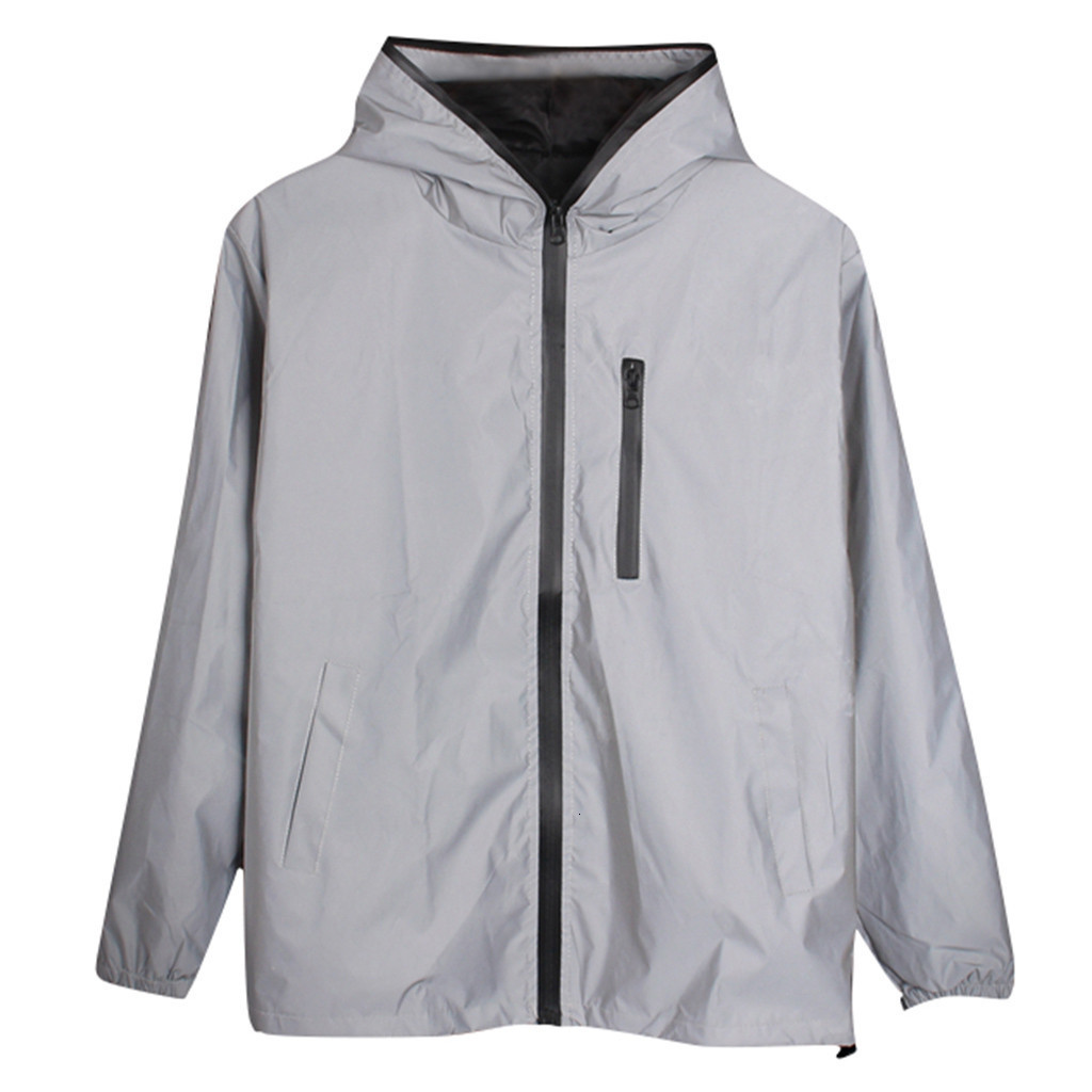 

2021 New Long Sleeved Jacket Men / Women Harajuku Windbreaker Jackets Hooded Hip-hop Streetwear Night Shiny Zipper Coats Ceq9, 01