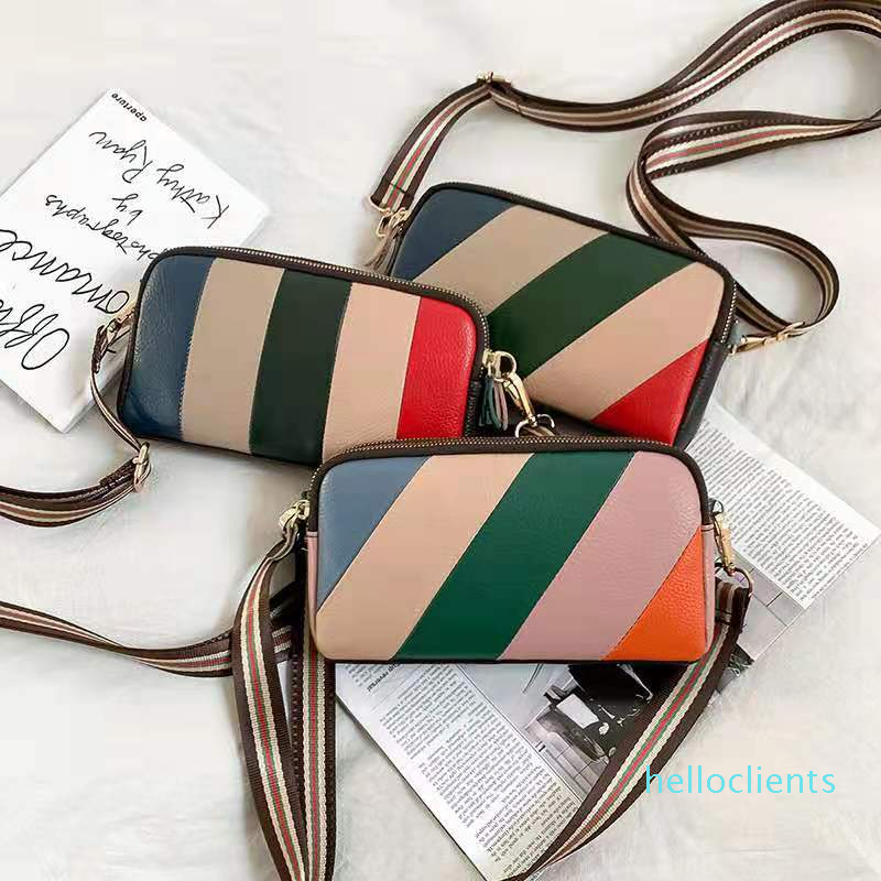 

Genuine cow leather High quality women designer evening bags lady zipper fashion casual single shoulder crossbody purses, Picture 3