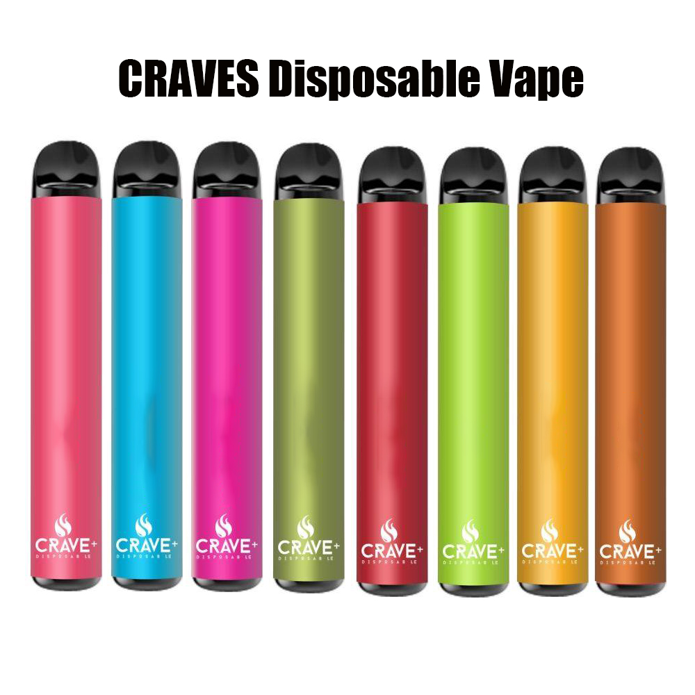 

Newest Craves Bars 600 puffs disposable pods device vape kits 480mah battery 2.5ml e liquid 18colors empty XXL Plus Bars Disposable Vape Pen