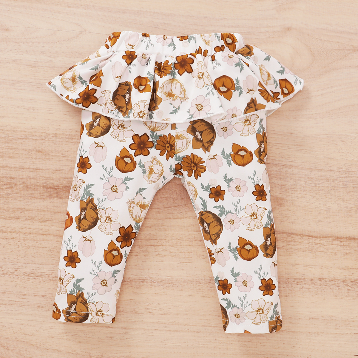 

New Baby Girls Floral Outfits Girls Long Sleeve Tops Flower Skirt Pants Sleeve O-neck T-Shirts Set Spring Autumn, Yellow