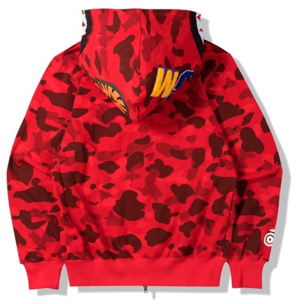 

Mens women Love Sportwear Coat Tracksuit Zipper Fleece Sweatshirt WGM Embroidery Shark Black Hip Hop Hoodie Men Shark mouth camouflage coat, Purple