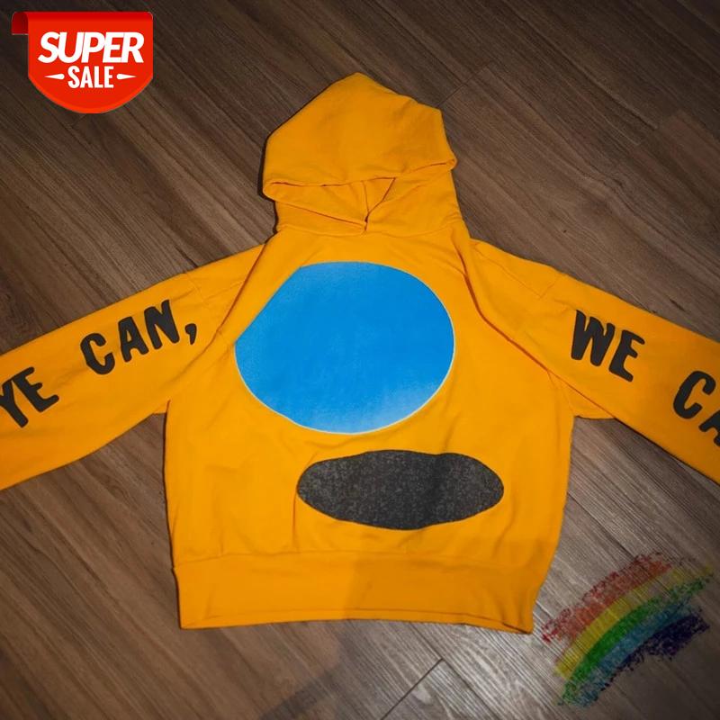 

One piece No stitching Kanye west CPFM for Jesus is king Hoodie Hooded Men Women 1:1 High Quality Jesus Is King Pullover #rv5Y, Black