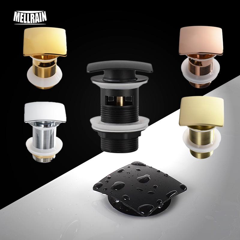 

Other Bath & Toilet Supplies Square Basin Up Water Stopper Bathroom Accessories Smell Proof Waste Drain Black,Chrome,Brushed Gold,Rose,W