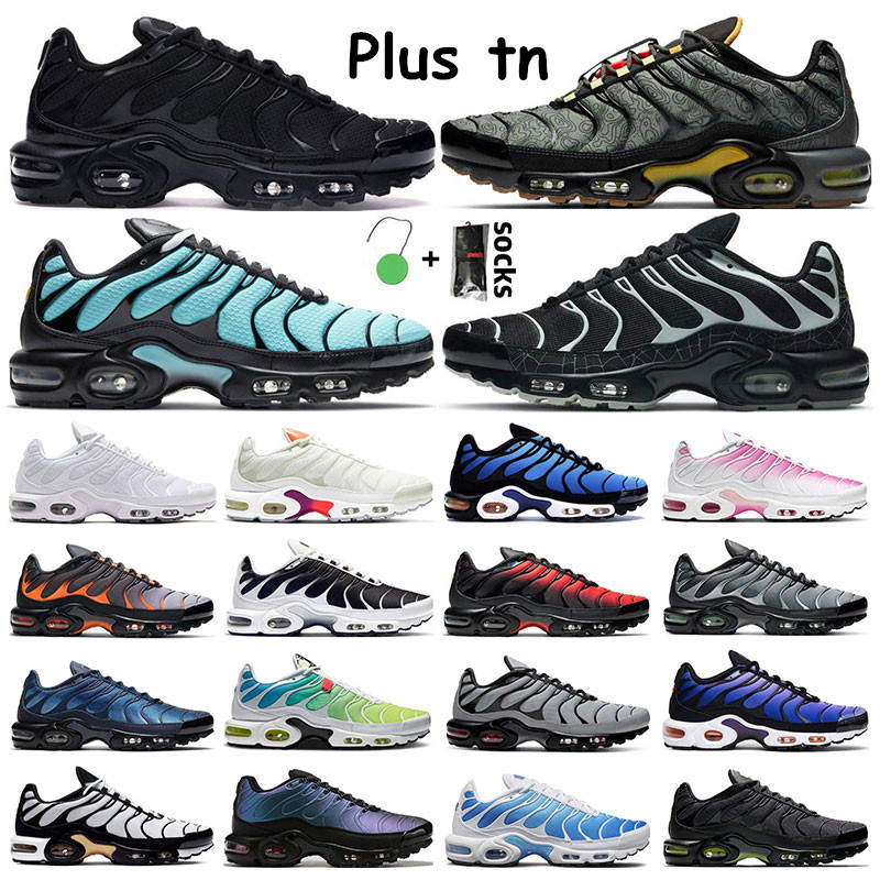 

Plus tn Mens Sneakers Running Shoes Triple White Black Spiderweb Oreo Hex Hyper Blue Fresh Perspective Pink Fade Womens Sports Trainers 36-46