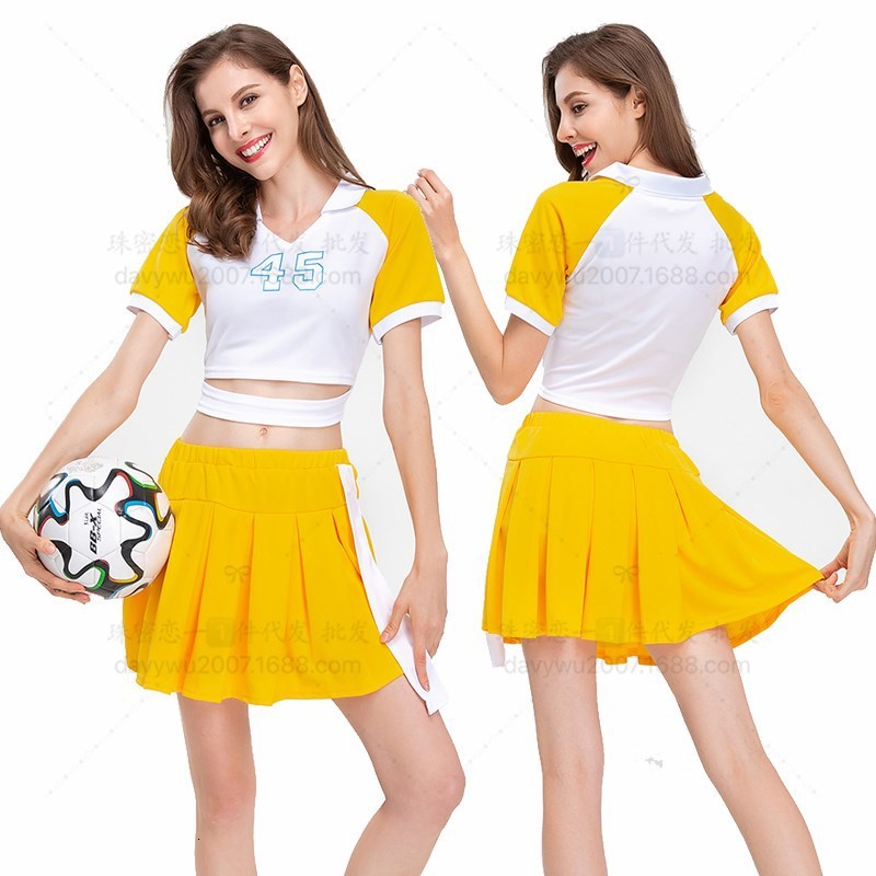 

tracksuits jerseys xinle's same style of cheerleading clothes for student games, women's groups, dance permance, Gray