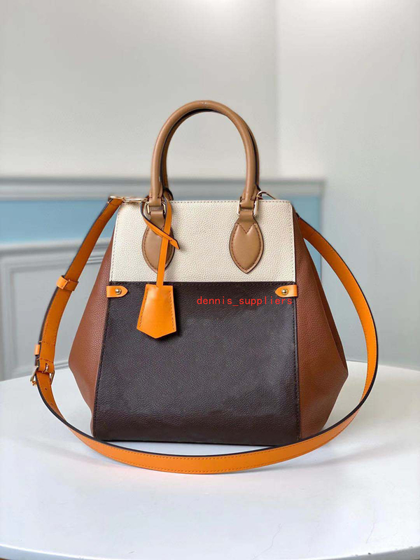 

popular fold tote mm real leather totes shoulder handbags cross body bag lady wallet women commuter bag multiple carry purse with long strap, Red