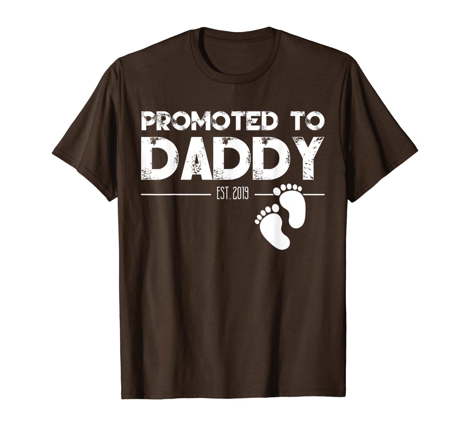 

promoted to daddy est 2019 shirt father's day gift from wife, White;black
