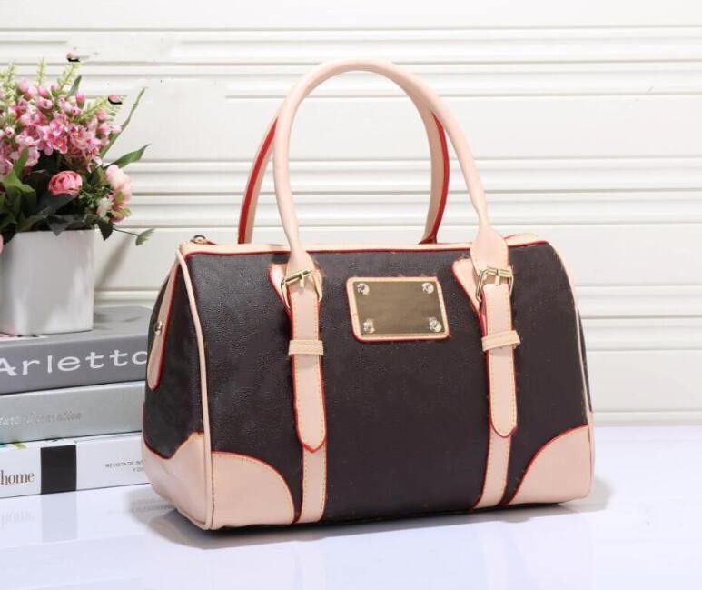 

2021 Designer Women Messenger Travel bag Classic Style Fashion Shoulder sLady Totes handbags 30 cm Pillow, Brown flower