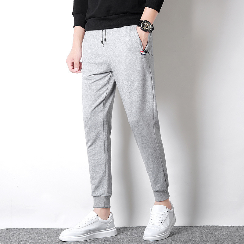 

2021 New Winter Autumn High Quality Casual Fleece Long Fashion Mens Streetwear Pants M-5xl 6010 Ixmm, Black