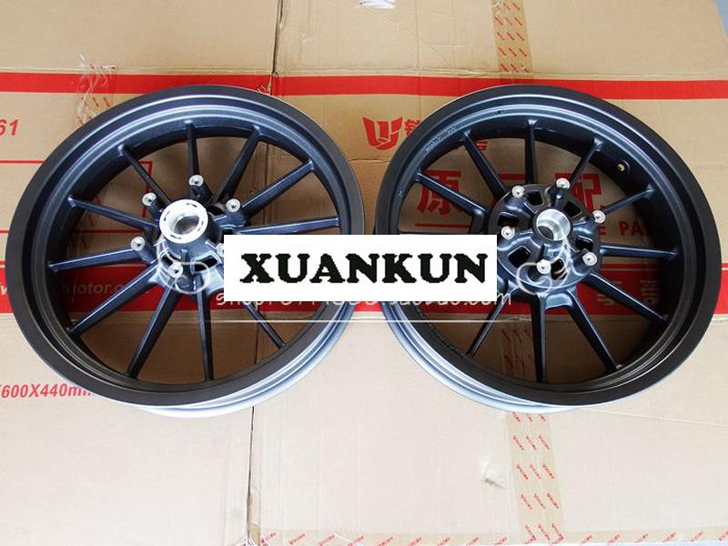 

XUANKUN BJ250-15 Front / Rear Wheel Rims Gray