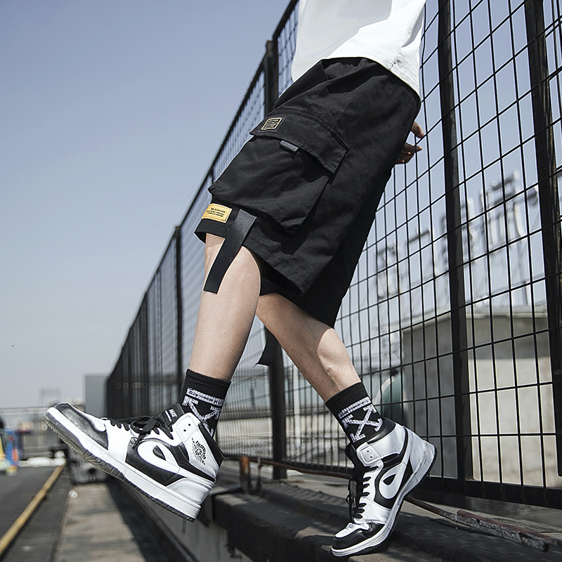 

2021 New Cargo Summer Outback Oversize Original Athletic Casual Male Shorts Streetwear Men Short Pants Xrnl, Black