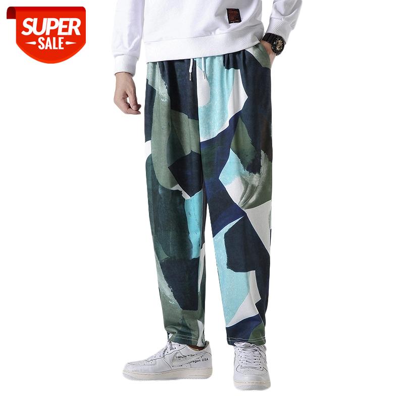 

2020 Spring Autumn Print Patchwork HIP HOP Punk Pants Fashions Joggers Casual Sweatpants Track Men'S Sweat Trouser #QW6J, Black