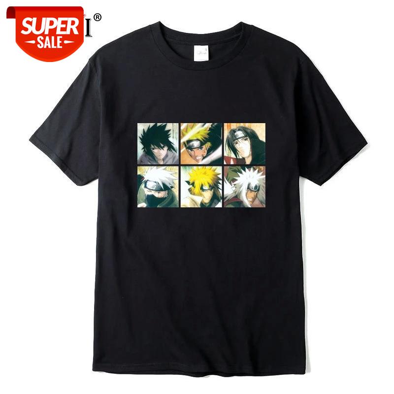 

XIN YI Men's High Quality 100% Cotton Short Sleeve anime tshirt Loose Knitted fabric tshirt o-neck t-shirt tee shirts harajuku #9R63, White;black