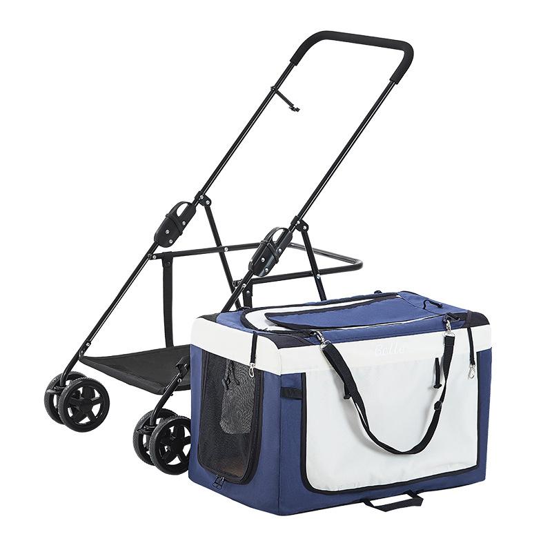 

Cat Carriers,Crates & Houses Foldable Dog Carry Basket Trolley Stroller Folding Pet Transporter Transport Travel Carrier Cart For Pets Dogs