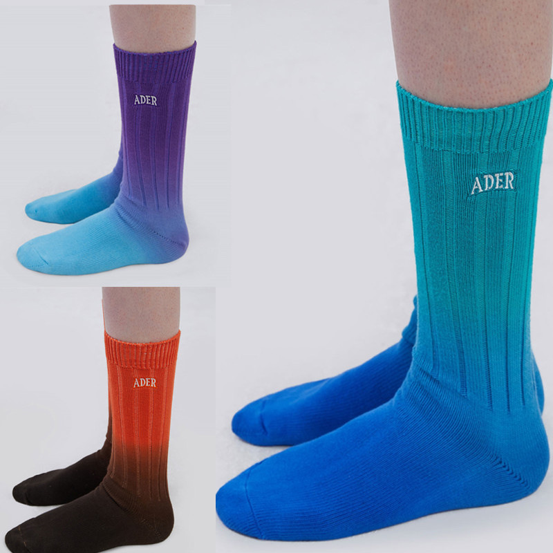 

2022ss Socks 3colors cotton sock Hip Hop Streetwear blue purple orange
