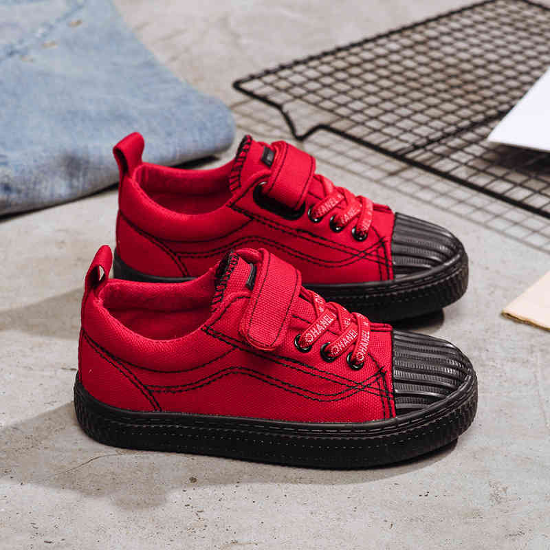 

boots toddler shoes low children' shell shoes boys' board 2021 girls' canvas spring and autumn tide casual, Black;grey