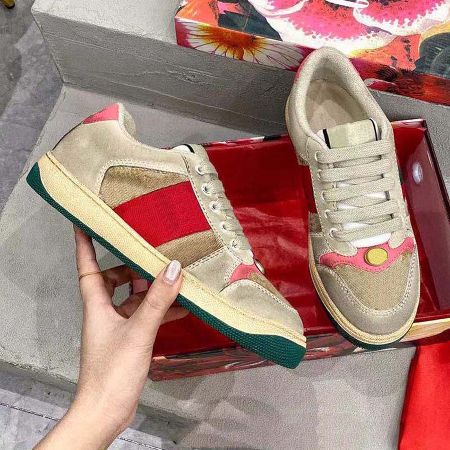 

Top Quality 2021 Rhyton Sneakers shoe Men women Trainers Vintage Luxury Chaussures Ladies sport casual Shoes Designers runner Sneaker with box home011 33, #29