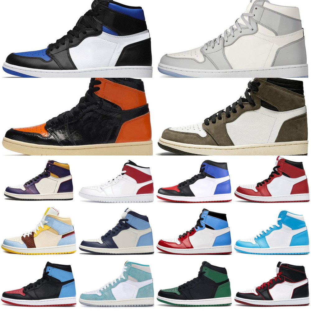 

2021 1s UNC black Basketball shoes 1 jumpman Mens Satin-Snake chicago women men green high Obsidian pine Bred OG trainers sport