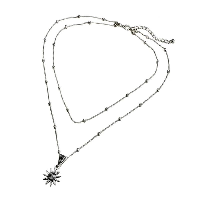 

Chains Collocation Chain Clothing Necklace Accessories Convenient Women Collarbone Necklaces & Pendants, Silver