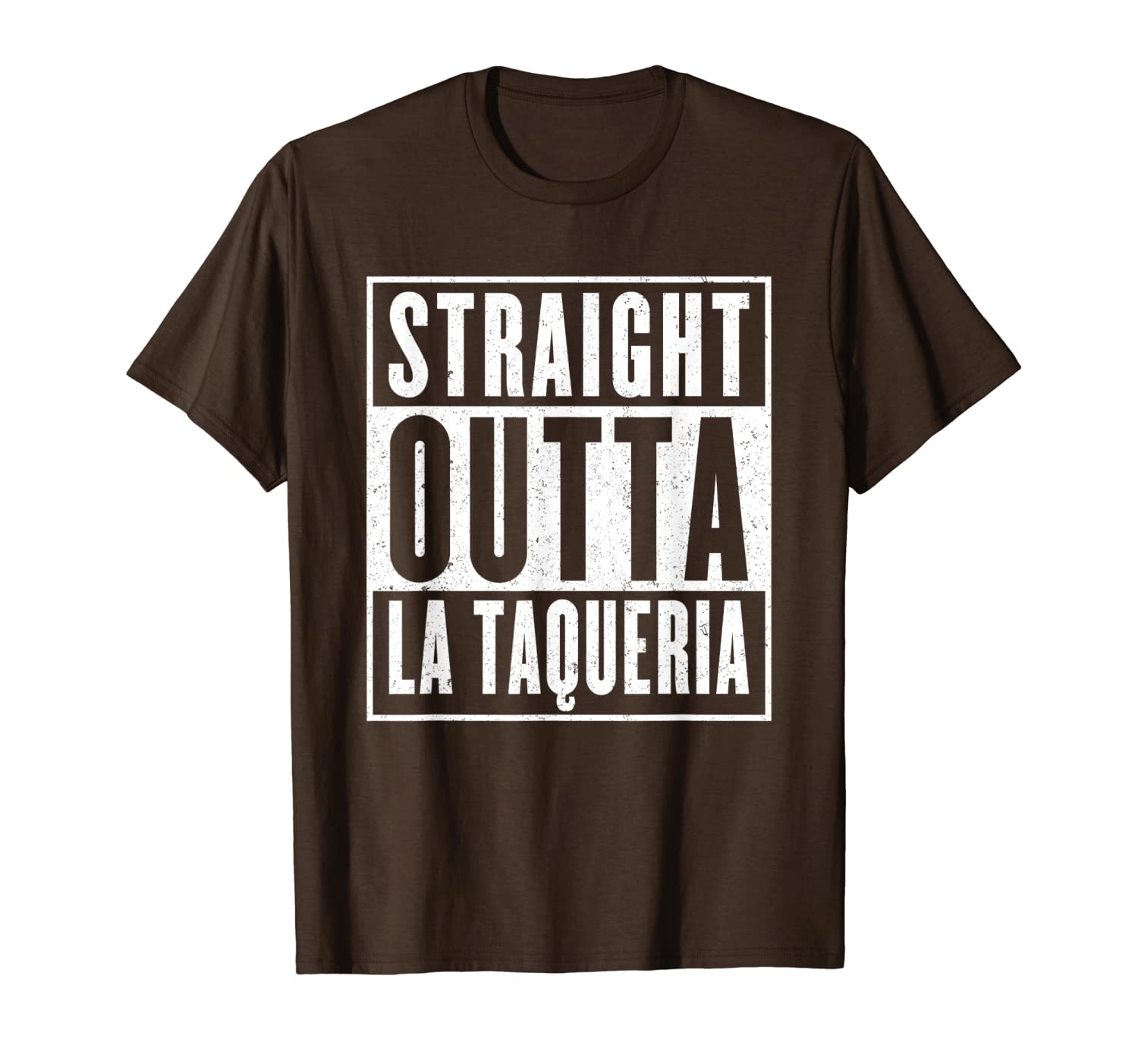 

straight outta la taqueria taco lovers t-shirt, White;black