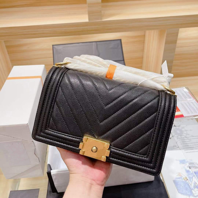 

7A Ladies Handbag Brand Luxury Designer Bag 2021 Leather Gold Chain Crossbody Clutch Lock Black Lambskin One Shoulder Wallet Flip Multi-pack Wholesale, White v grid