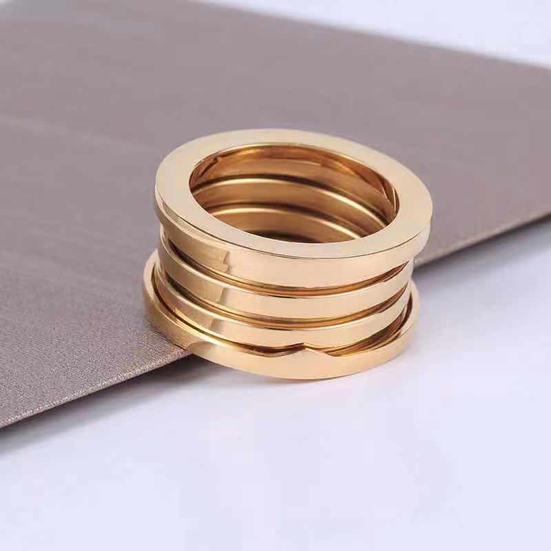 

2021 Titanium Steel Classic Spring Women & Men Engagement Rings Fashion Accessories for Men Jewelry Gifts
