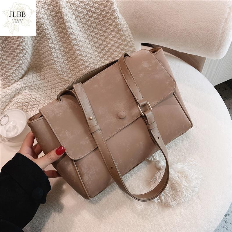 

Fashion Scrub Leather Shoulder Bags for Women 2021 Big Crossbody Bag Handbags Tote Casual Large Capacity Women's Bag New, Black