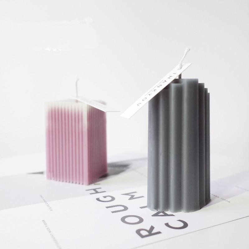 

Craft Tools Acrylic Clear Candle Mold Square Stripe Handmade Scented Diy
