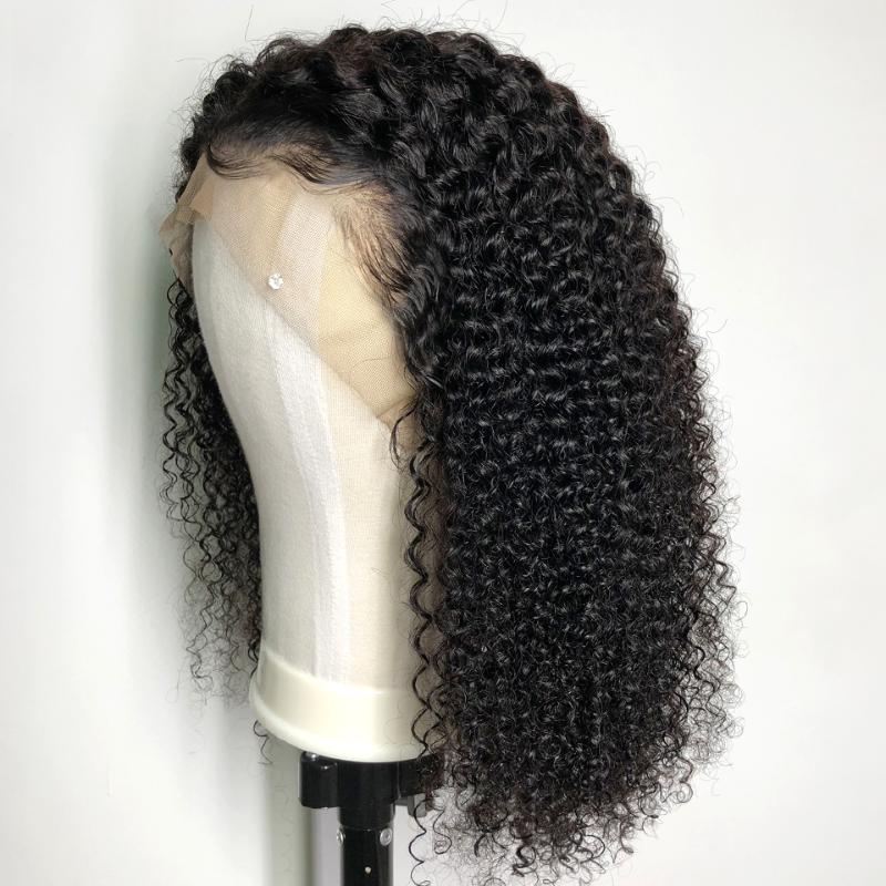 

Kinky Curly Natural Color Human Hair T Part Lace Wigs Pre Plucked Brazlian Remy Hair Wigs With Baby For Black Women Eifini, T part lace wig