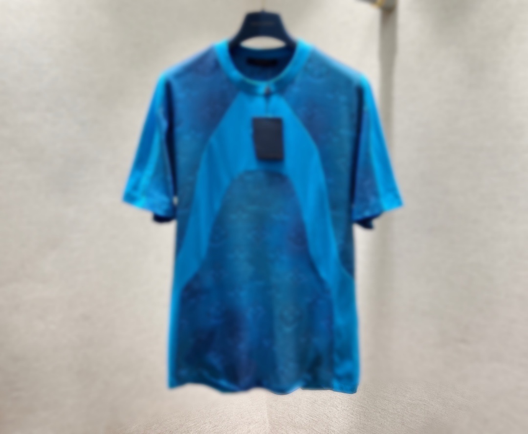 

21SS early spring Short sleeve italy t shirt Men Women High Street Fashion Short Sleeves paris T-Shirts Summer Breathable Tee, Blue