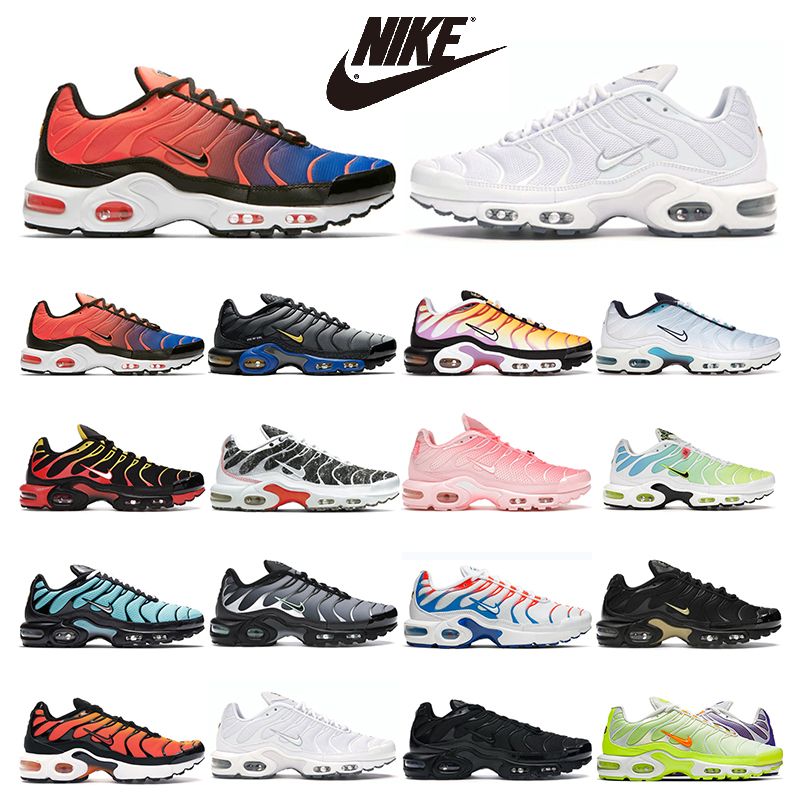 

Nike Air Max Plus TN 2 triple White men women running shoes Unite Totale Hyper Blue Voltage Purple Throwback Future mens trainer, Triple black