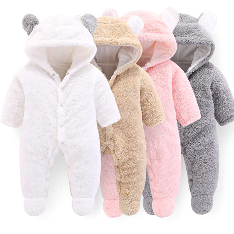 

2styles born Baby Winter Hoodie Clothes Polyester Infant Baby Girls Pink Climbing Spring Outwear Rompers Boy Jumpsuit 210722, 86b