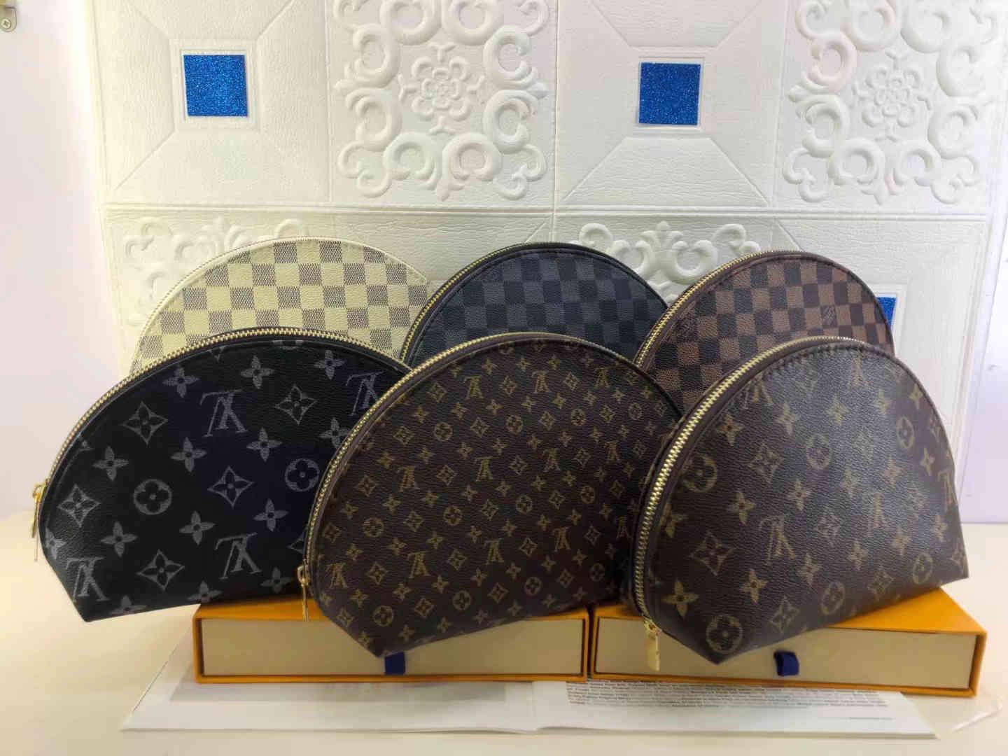 

Women Luxurys Designer LVLouisVutton wallet handbags multi pochette triple Multifuncti square real leather, Red;black