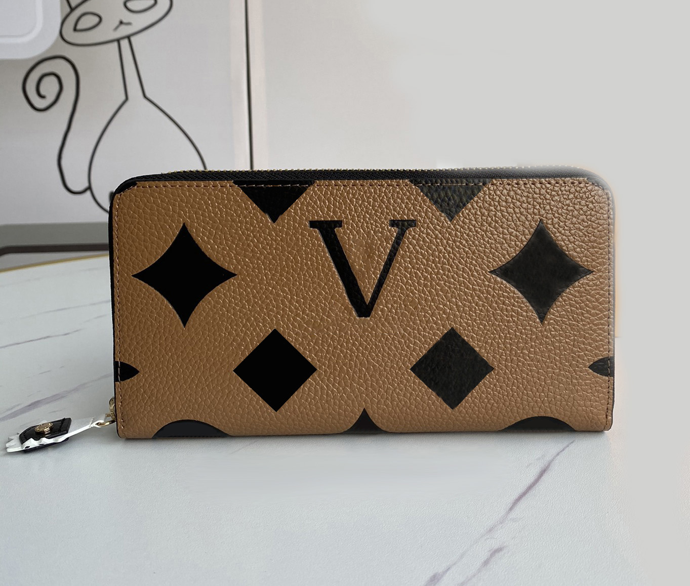 

2023 Fashion designer Wallets luxury Mens Womens Pochette leather bags Highs Quality flower letter zipper coin Purse Original Box Checked card holders 696v98, Monogrames