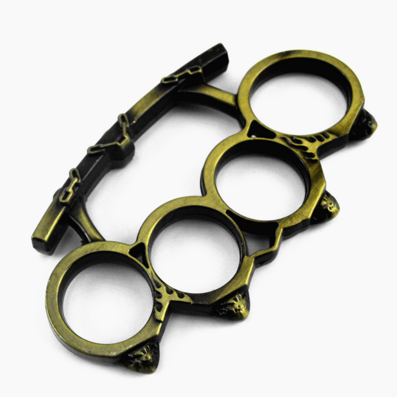 

Small Steamed Buns Metal Ring Legal Defense Protective Gear Copper Rings Knuckle Four Fingers Defence Fight Equipment 5kgd B3