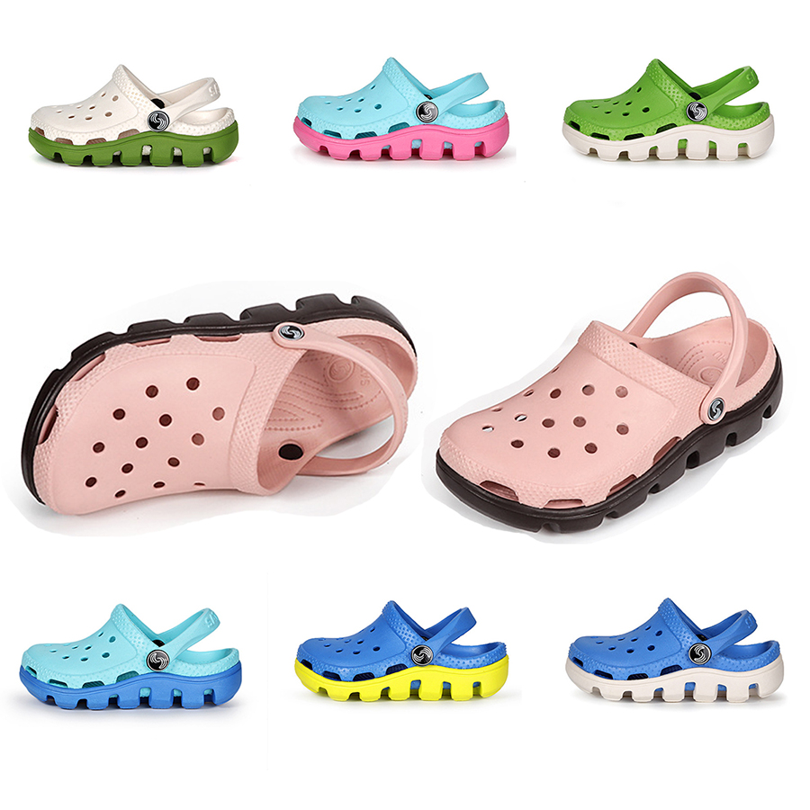 

Unisex Garden Clogs Shoes Beach Slippers Sandals for Baby Girs Boys, Lightblue&blue